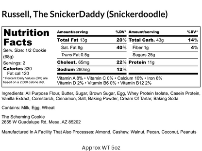 Russell, the Snickerdoodle (22g protein)